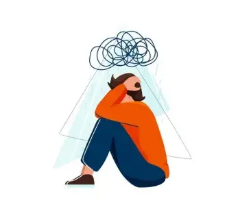 Depositphotos 459691598 stock illustration mental health vector illustration sad 1